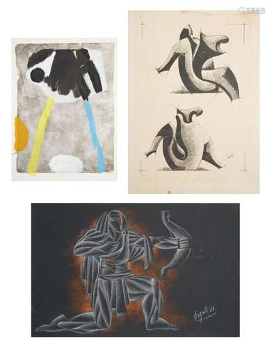 A GROUP OF ABSTRACT COMPOSITIONS, CIRCA MID-LATE 20TH CENTUR...