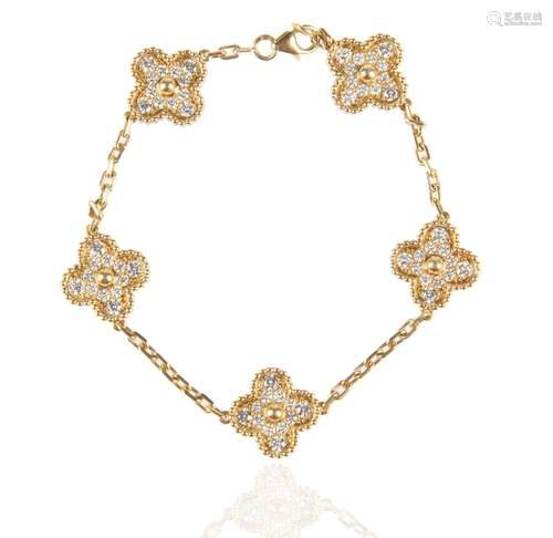 VAN CLEEF AND ARPELS ALHAMBRA BRACELET, #CL100427