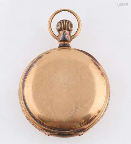 ELGIN NATIONAL WATCH CO GILT CASE PICKET WATCH, CIRCA 1890