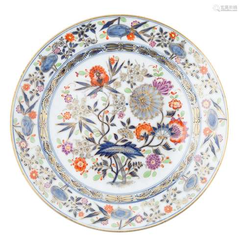 MEISSEN-STYLE PORCELAIN CHINOISERIE DISH, 19-20TH CENTURY