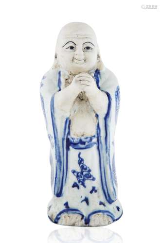 CHINESE PORCELAIN STATUETTE OF BUDAI