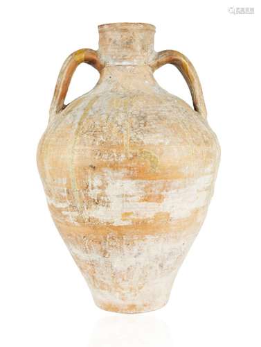 UNGLAZED STONEWARE JAR, SOUTH ASIA