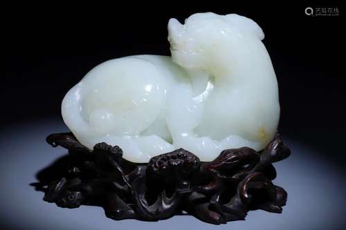 hetian jade auspicious animal ornaments