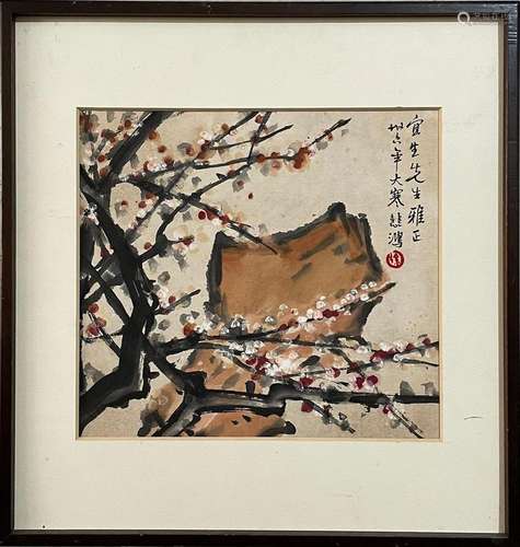 Xu Beihongplum blossompicture frame