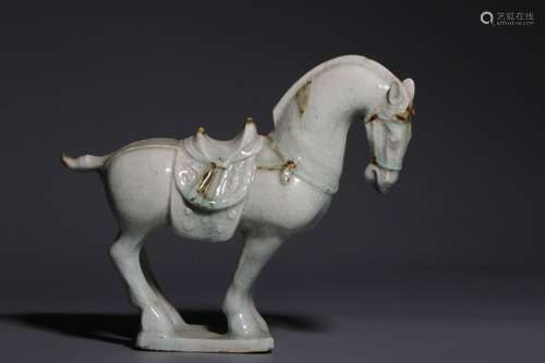 Hutian Kiln Celadon Standing Horse Ornament