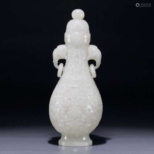 Hetian jade bottle