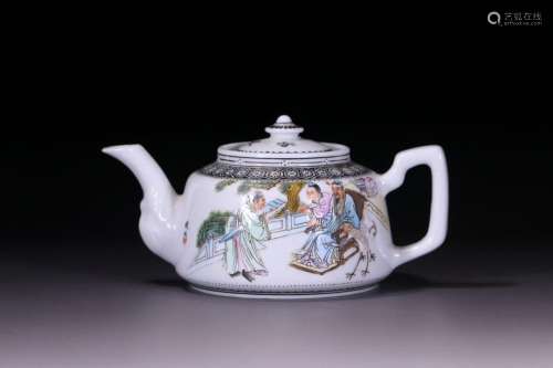Pastel Character Story Teapot