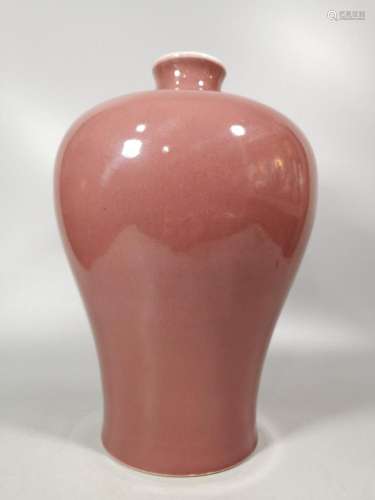 Crock bean red glaze plum vase