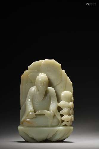 A QING JADE CARVING