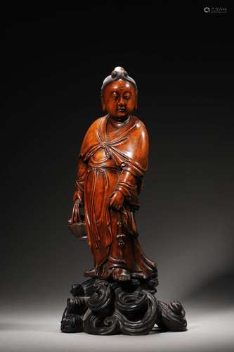 A QING HUANGYANG BUDDA FIGURE