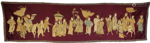 A QING FIGURAL CURTAIN