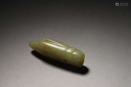 A QING YELLOW JADE CICADA