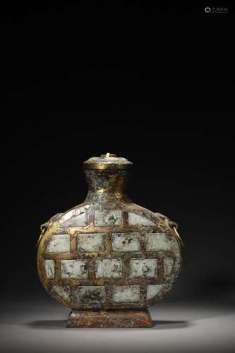 A BRONZE VASE