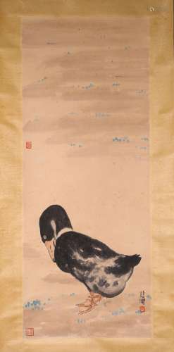 Chinese ink painting, Xu Beihong Duck