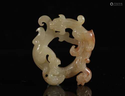 Hetian Jade Dragon Ornaments Before Ming Dynasty