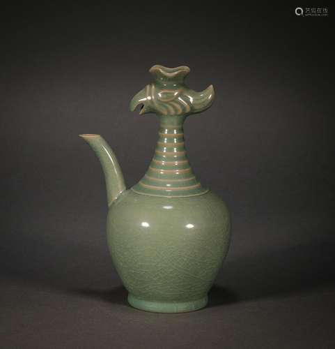 Secret Color Glazed Crested Pot Before Ming Dynasty