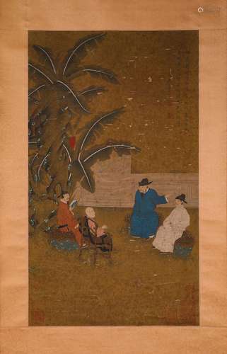 Chinese ink painting, figure figure of Tang Yin