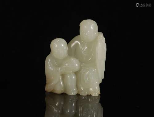 Hetian Jade Hehe Erxian in Qing Dynasty