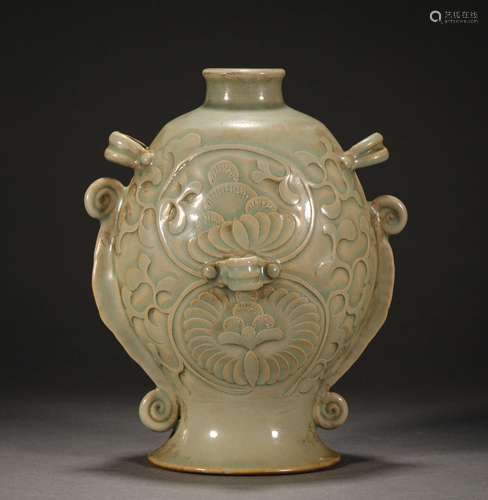 Celadon Amphora Fish Shaped Vase Before Ming Dynasty