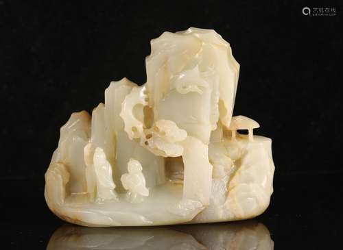 Hetian Jade Visiting Youshanzi with Qin in Qing Dynasty