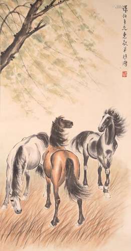 Chinese ink painting, Xu Beihong's steed