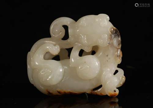 Ming Dynasty Hetian Jade Beast