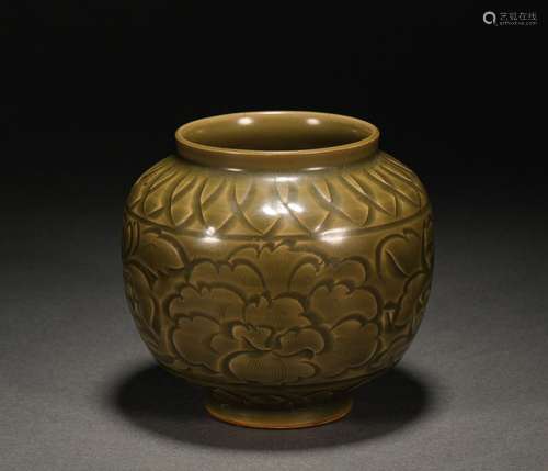 Monochrome Glazed Jar Before Ming Dynasty