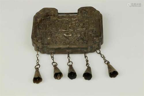 Silver Lock-shaped Child’s Pendant, late Qing Dynasty to Rep...