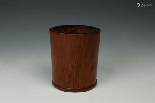 Huanghuali Brush Pot, bitong, Qing Dynasty