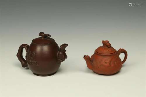 Zisha Yixing Small Teapots, 19th-20th century