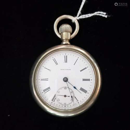 1905 7J Waltham pocket watch with silveroid case