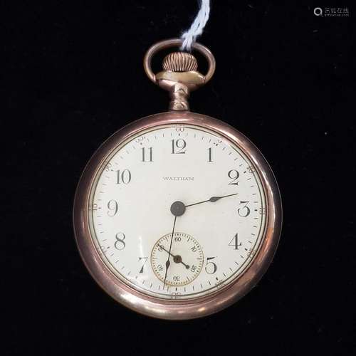 1912 7J Waltham pocket watch goldfilled case