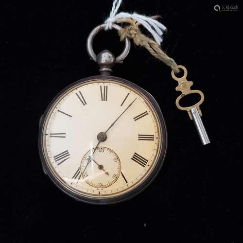 1884 John Brown Tillicoultry sterling silver pocket watch