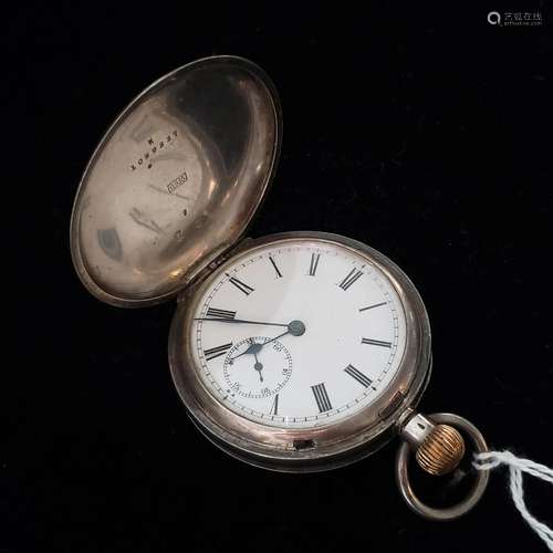 Sterling silver antique pocket watch