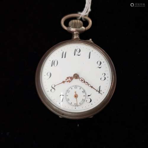 Antique 800 Silver 6J Romotoire Cylindre pocket watch