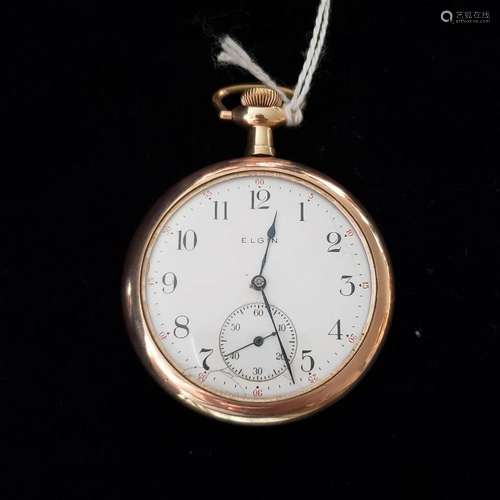 1910 7J goldfilled Elgin pocket watch