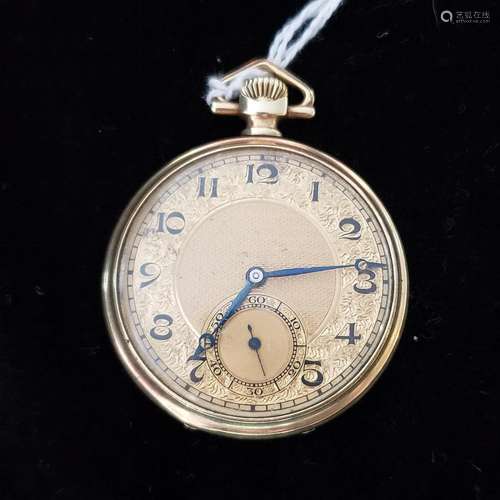 1920 17J Illinois Springfield gold plated pocket watch