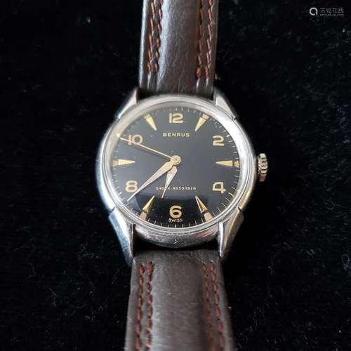 Vintage swiss made Benrus men's wristwatch