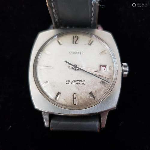 Vintage 30 J Anderson automatic men's wristwatch