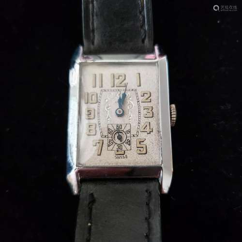 Vintage swiss made 15J men's wristwatch