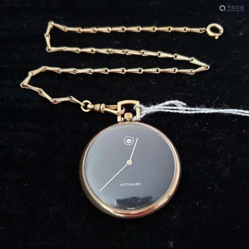 Vintage swiss made 17J Wittnauer watch co pocket watch with ...