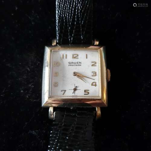 Vintage 17J Guren Precision men's wristwatch