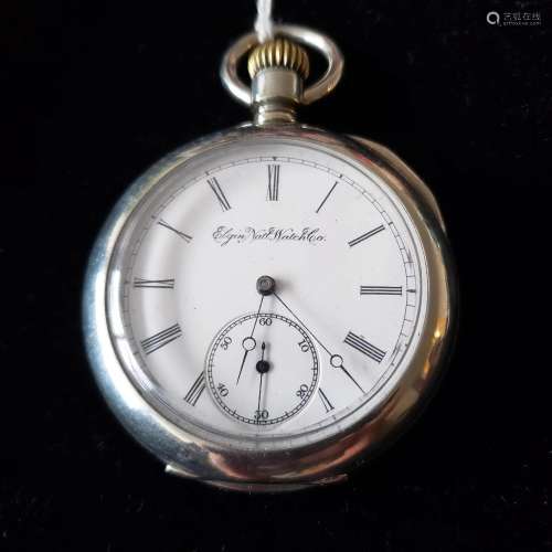 Antique 1893 15J Elgin Pocket watch
