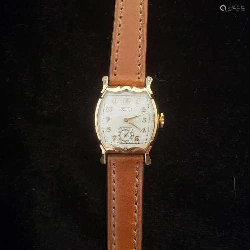 Vintage Swiss made 15J Guren Wristwatch with 10K gold plated...