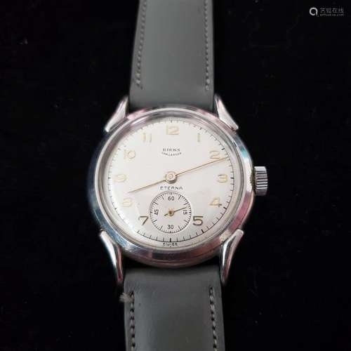 Vintage 17J Birks challenger Eterna men's wristwatch wit...