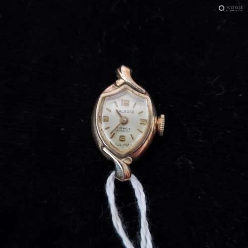 Vintage 17J Calrose ladies wristwatch with 10K gold plated b...