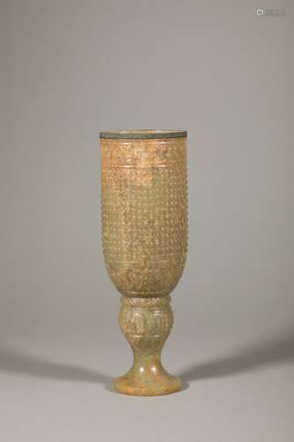 An ancient jade cup