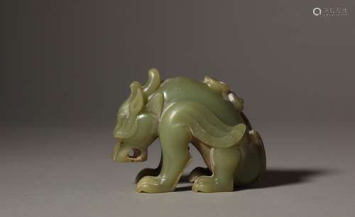 An ancient jade auspicious beast