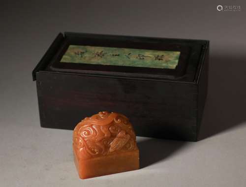 An old Shoushan stone seal