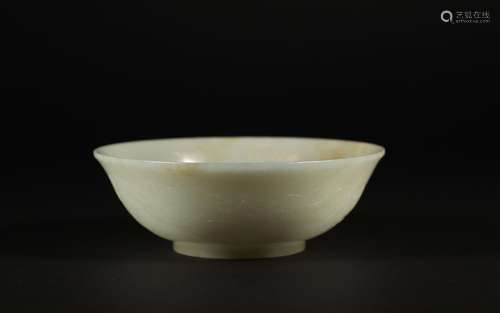 A Qing Dynasty jade bowl